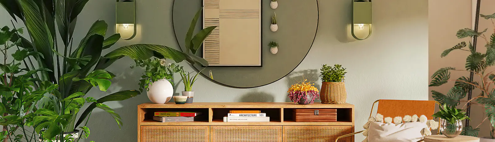 A furnished living room